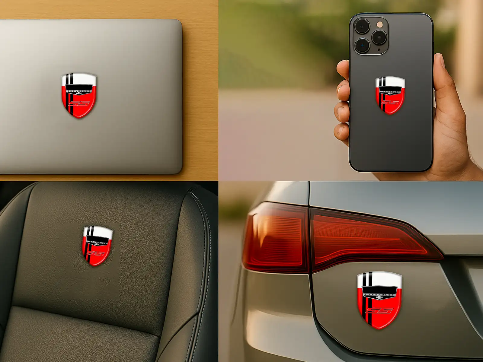 Chevrolet Adesivi Vinile Auto su Misura Resistenti Corsa Robusti